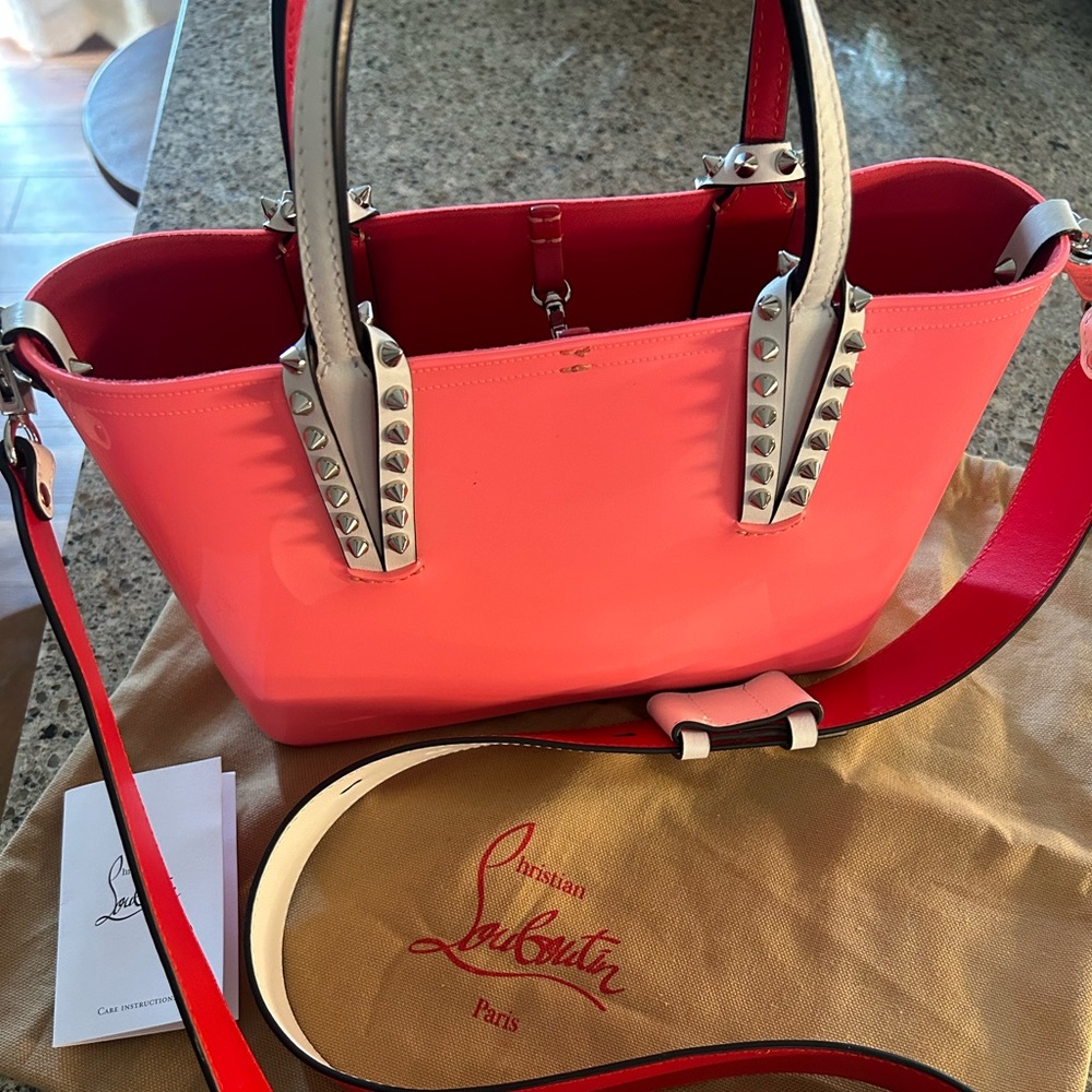 Christian Louboutin Cabata Mini Patent East-west Tote Bag